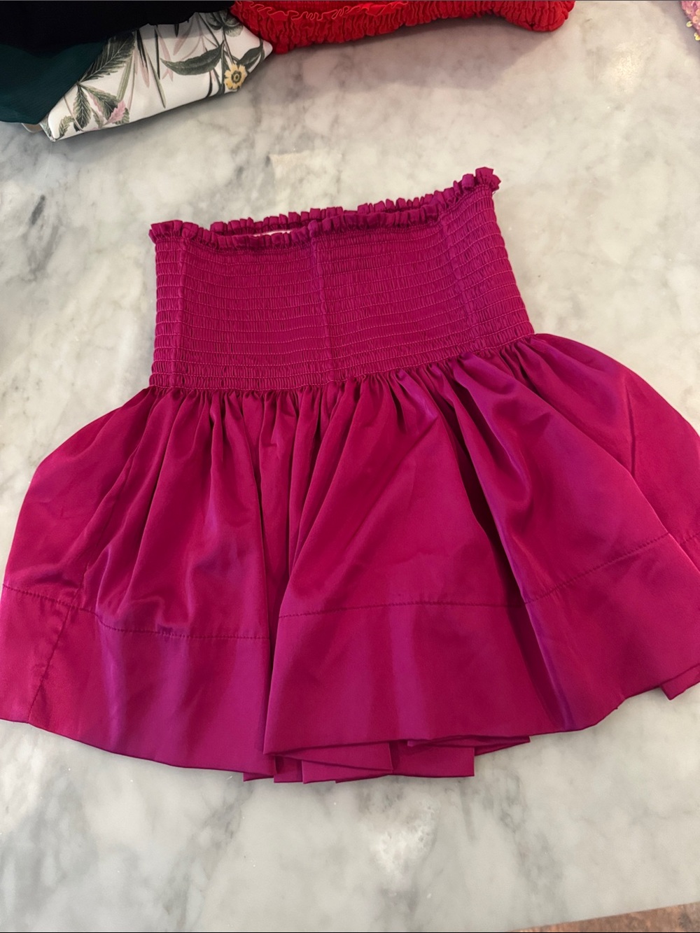 NATURAL LIFE Fuchsia Smocked Circle Skirt